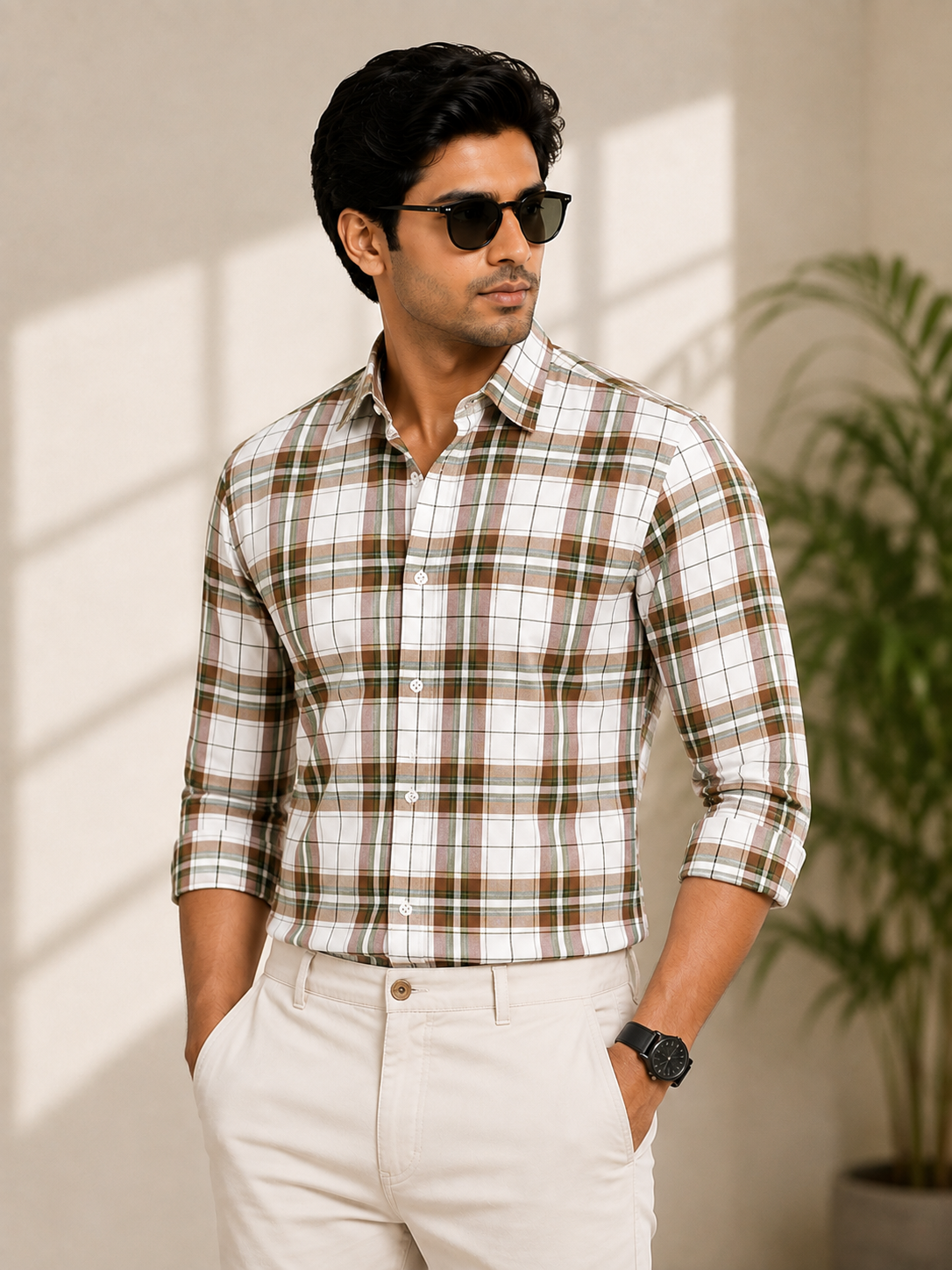 LINEN SLUB CHECK 1 | CLOUD9