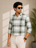 LINEN SLUB CHECK 6 | CLOUD9
