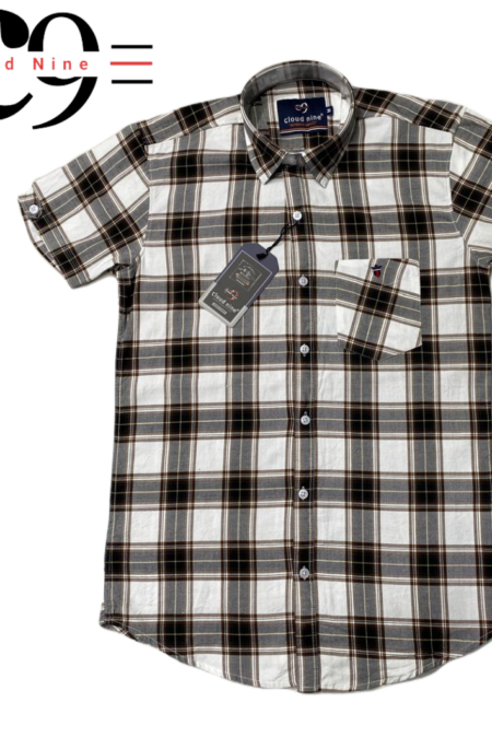Cotton twill check half