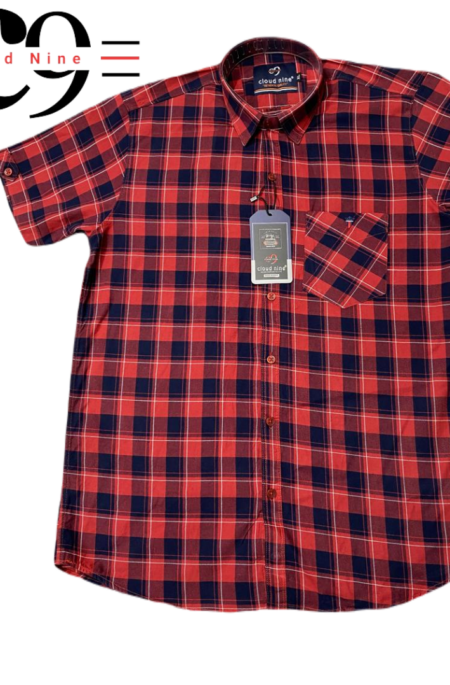Cotton twill check half